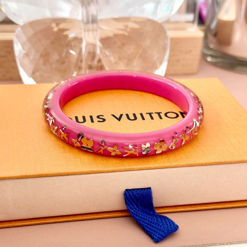 Pink Louis Vuitton Inclusion Bracelet Bangle - Picture 2 of 8